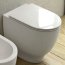 RAK Ceramics Moon Toaleta WC stojąca 56x36 cm bez kołnierza biała lśniąca HAR17AWHA - zdjęcie 2