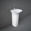 RAK Ceramics Sensation Umywalka wolnostojąca 55x46 cm z otworem na baterię biały połysk SENFS5501AWHA - zdjęcie 2