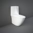 RAK Ceramics Sensation Zestaw Toaleta WC stojąca 62x38 cm kompaktowa bez kołnierza + zbiornik do kompaktu biały lśniący SENWC1146AWHA+SENWT1800AWHA - zdjęcie 2