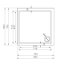 Ravak Kaskada Angela Basic LA 80 Brodzik prostokątny 80x80x9 cm akrylowy biały GPX2240133 - zdjęcie 2