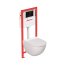 Ravak Basic Zestaw Stelaż WC + przycisk WC czarny mat GPX2240081 - zdjęcie 1