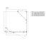 Ravak Brilliant BSDPS 90L Kabina prysznicowa prostokątna 90x90x195 cm z powłoką AntiCalc lewa profile chrom szkło przezroczyste 0UL77A00Z1 - zdjęcie 3