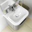 Ravak Chrome Umywalka wisząca 55x49x17 cm biała XJG01155000 - zdjęcie 2