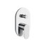 Ravak Chrome Zestaw prysznicowy podtynkowy z deszczownicą 20x20 cm chrom X07S014 - zdjęcie 3