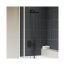 Ravak Chrome Zestaw prysznicowy podtynkowy z deszczownicą 20x20 cm czarny X07S096 - zdjęcie 1