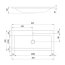 Ravak Clear Umywalka meblowa 80x38x12 cm, biała XJJ01180000 - zdjęcie 3