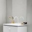 Ravak Eleganta Bateria umywalkowa 3 otworowa biała X070238 - zdjęcie 4