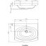 Ravak Evolution Umywalka meblowa 70x55x16,5 cm z ukrytym przelewem, biała XJE01200000 - zdjęcie 3