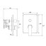 Ravak Flat Bateria wannowo-prysznicowa podtynkowa chrom X070123 - zdjęcie 3