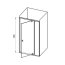 Ravak Pivot PDOP Drzwi prysznicowe 100x190 cm z powłoką AntiCalc, profile aluminium szkło przezroczyste 03GA0C00Z1 - zdjęcie 4
