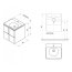 Ravak SD Balance Szafka podumywalkowa 80x46,5x50 cm biała/grafitowa X000001369 - zdjęcie 3