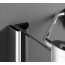 Ravak SmartLine SMSD2-100 A-L Drzwi prysznicowe 100x190 cm z powłoką AntiCalc lewe, profile chrom szkło przezroczyste 0SLAAA00Z1 - zdjęcie 2
