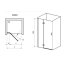 Ravak SmartLine SMSD2-100 A-L Drzwi prysznicowe 120x190 cm z powłoką AntiCalc lewe profile chrom szkło przezroczyste 0SLGAA00Z1 - zdjęcie 4
