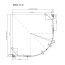 Ravak SmartLine SMSKK4 Kabina prysznicowa półokrągła 90x90x190 cm z powłoką AntiCalc profile chrom szkło przezroczyste 3S277A00Y1 - zdjęcie 3