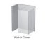 Ravak Walk In Corner Kabina prysznicowa prostokątna 110x80x200 cm z powłoką AntiCalc, profile aluminium szkło przezroczyste GW1CD4C00Z1 - zdjęcie 3