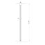 Ravak Walk-In SET-80 Wall/Corner Wspornik do kabiny czarny GWD010003017 - zdjęcie 2