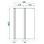 Rea Agat-2 Parawan nawannowy składany 2-częściowy 80x140 cm REA-W0700 - zdjęcie 3