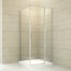 Rea Atrium Square Kabina prysznicowa 90x90 cm, wersja prawa, profile chrom, szkło transparent REA-K8001 - zdjęcie 1