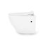 Rea Carlo Mini Toaleta WC podwieszana Rimless 48x37 cm z deską sedesową wolnoopadającą slim, biała REA-C1250 - zdjęcie 4