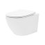 Rea Carlo Mini Zestaw Toaleta WC podwieszana 48x37 cm Rimless bez kołnierza z deską wolnoopadającą Flat biały REA-C2760 - zdjęcie 1