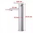 Rea Caro 9211 Bateria umywalkowa wysoka chrom REA-B0498 - zdjęcie 2