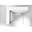 Rea Flexi Ścianka prysznicowa Walk-In 120x185 cm profile chrom szkło przezroczyste z powłoką Easy Clean REA-K1905 - zdjęcie 5