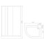 Rea Impuls Kabina prysznicowa z brodzikiem 80x100 cm, profile chrom, szkło grafitowe REA-K0078 - zdjęcie 5