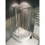 Rea Impuls Plus Kabina prysznicowa z brodzikiem 80x100 cm, profile chrom, szkło grafitowe REA-K0201 - zdjęcie 1