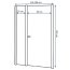 Rea MultiSpace Drzwi prysznicowe ze ścianką stałą 105x190 cm, wersja lewa, profile srebrne, szkło transparent REA-K0435 - zdjęcie 2