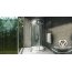 Rea Romance 3 Kabina prysznicowa z brodzikiem 100x90 cm, profile chrom, szkło fabric REA-K0372 - zdjęcie 4