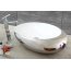 Rea Roxy Silver Umywalka nablatowa 69x43 cm, srebrna/biała REA-U0419 - zdjęcie 1