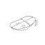 Rea Royal 70 Umywalka nablatowa 72x37 cm, biała REA-U0490 - zdjęcie 2