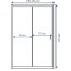 Rea Slide Drzwi prysznicowe 150x190 cm z powłoką Easy Clean, profile srebrne, szkło transparent REA-K0197 - zdjęcie 2
