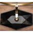 Rea Vegas Black Marble Matt Umywalka nablatowa 56,5x36,5 cm czarna matowa REA-U0994 - zdjęcie 5