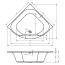 Riho Atlanta Wanna narożna symetryczna z hydromasażem AIR prawa 140x140 cm, biała BB70005A1GH1003 - zdjęcie 3