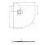 Riho Basel Brodzik półokrągły 90x90x4,5 cm, biały DC98/D005046005 - zdjęcie 3