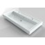 Riho Bologna Umywalka meblowa 100x48 cm z 2 otworami na baterie biały połysk F7BO110048121/W014006005 - zdjęcie 2