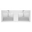 Riho Bologna Umywalka meblowa podwójna 120x48 cm biały połysk F7BO112048122/W014011005 - zdjęcie 1