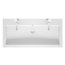 Riho Broni Umywalka meblowa 100x48 cm z 2 otworami na baterie biały połysk F7BR110048121/W013012005 - zdjęcie 1