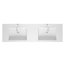 Riho Broni Umywalka meblowa podwójna 160x48 cm, biała F7BR116048122 - zdjęcie 1