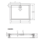 Riho Davos Brodzik prostokątny 150x80x4,5 cm, biały DA79/D002016005 - zdjęcie 3
