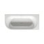 Riho Desire Corner LED Wanna narożna z hydromasażem 184x84 cm z napełnianiem przez przelew z oświetleniem LED lewa + obudowa + nóżki chrom/biały B088010005 - zdjęcie 1