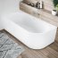 Riho Desire Corner Wanna narożna z hydromasażem 170x77 cm prawa biała B156003005 - zdjęcie 2
