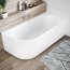 Riho Desire Corner Wanna narożna z hydromasażem 184x84 cm lewa + obudowa + nóżki biały mat B088003105 - zdjęcie 2