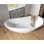 Riho Granada Wanna wolnostojąca asymetryczna 170x80 cm lewa biały mat B120001105 - zdjęcie 5