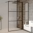 Riho Grid GB400 Kabina Walk-in 100x200 cm profile czarny mat szkło przezroczyste GB4100000/G004026121 - zdjęcie 1