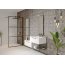 Riho Grid GB400 Kabina Walk-in 140x200 cm profile czarny mat szkło przezroczyste GB4140000/G004028121 - zdjęcie 4