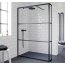 Riho Grid GB402 Kabina Walk-in 140x30x200 cm profile czarny mat szkło przezroczyste GB4140030/G004040121 - zdjęcie 1