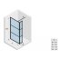 Riho Grid GB402 Kabina Walk-in 90x30x200 cm profile czarny mat szkło przezroczyste GB4090030/G004037121 - zdjęcie 3