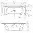 Riho Linares Wanna prostokątna z hydromasażem AIR prawa 150x70 cm akrylowa prawa biała BT40005A1GH1003/B139002005 - zdjęcie 3